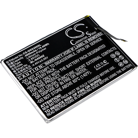 Battery for GIONEE Allview X4 Soul Style Dual SIM BL-N4000Z 3.85V Li-Polymer 400