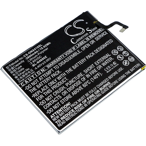 Battery for GIONEE Allview X4 Xtreme Soul Dual SI BL-N4600Z 3.85V Li-Polymer 390