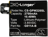 Battery for Google Pixel 2 G011A-B 3.85V Li-Polymer 2700mAh / 10.40Wh