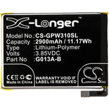 Battery for Google Pixel 3 823-00073-01, G013A-B 3.85V Li-Polymer 2900mAh / 11.1