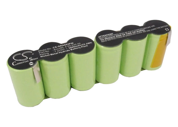 Battery for Gardena 8820 4-00.630.00, Accu90 7.2V Ni-MH 3000MaH / 22.2Wh