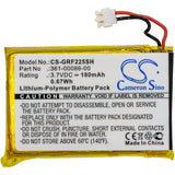 Battery for Garmin GRM0371754 361-00072-10, 361-00086-00, 361-00086-10, 361-0008