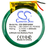 Battery for Garmin Approach S1 361-00047-00, PD3032 3.7V Li-ion 200mAh / 0.74Wh