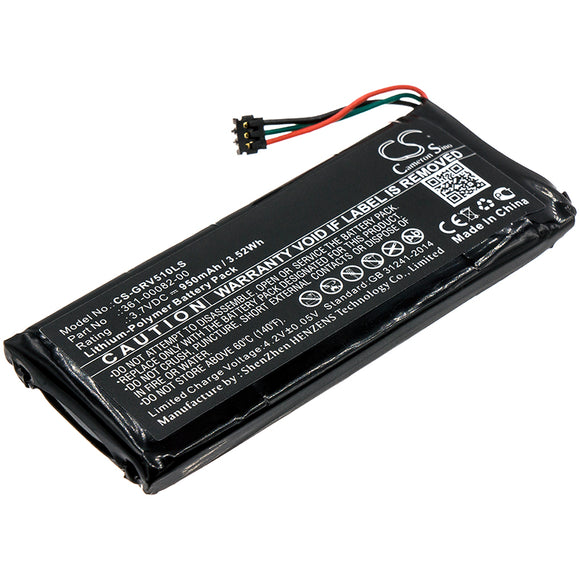 Battery for Garmin Varia TL 361-00082-00 3.7V Li-Polymer 950mAh / 3.52Wh