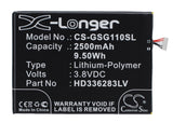 Battery for Green Orange N1-Y 3.8V Li-Polymer 2500mAh / 9.50Wh