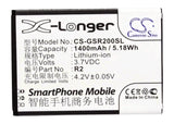 Battery for GSmart Roma R2 R2 3.7V Li-ion 1400mAh / 5.18Wh