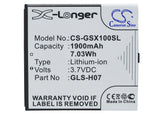 Battery for Gigabyte Gsmart Simba SX1 29S01-10010-V00R, GLS-H07 3.7V Li-ion 1900