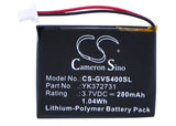 Battery for Golf Buddy DSC-GB750 PL482730, YK372731 3.7V Li-Polymer 280mAh / 1.0