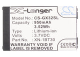 Battery for Sharp XERA GZ200 CE-BL150, XN-1BT30 3.7V Li-ion 950mAh / 3.52Wh