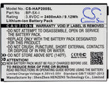 Battery for innos D10F BP-5X-I 3.8V Li-ion 2400mAh / 9.12Wh