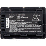 Battery for Panasonic HC-V110MGK VW-VBT190 3.6V Li-ion 1500mAh / 5.40Wh