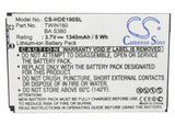 Battery for HTC Hero 35H00121-05M, BA S380, TWIN160 3.7V Li-ion 1340mAh