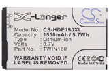 Battery for DOPOD A6288 35H00121-05M, BA S380, TWIN160 3.7V Li-ion 1550mAh / 5.7