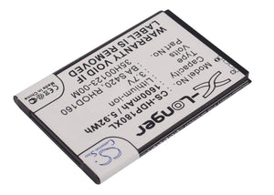 Battery for HTC Maple 120 35H00123-00M, 35H00123-02M, 35H00123-03M, 35H00123-22M