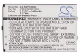 Battery for Handheld 6000LU1 PSSO122621558 3.7V Li-ion 1450mAh / 5.37Wh