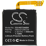 Battery for Huawei GT2 46mm HB532729ECW 3.82V Li-Polymer 450mAh / 1.72Wh