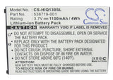 Battery for HP iPAQ K3 538719-001, 538722-001, HSTNH-T21C-S 3.7V Li-ion 1100mAh 