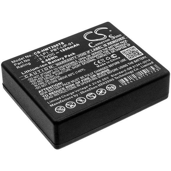 Battery for HME Tempest 2.4GHz beltstation 2GL-523450-G2017, PBT-LIP-01, T-LP1, 