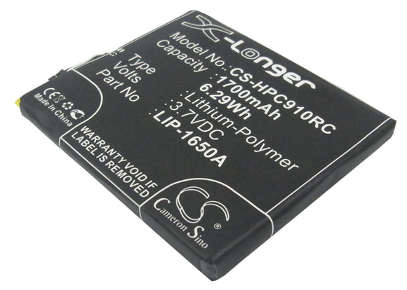 Battery for Clear IFM-930CW LIP-1650A 3.7V Li-Polymer 1700mAh / 6.29Wh