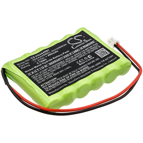 Battery for Yale Easy Fit 60AAAH6BMJ, 802306063H 7.2V Ni-MH 800mAh / 5.76Wh