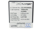 Battery for Hisense HS-EG906 Li37185 3.7V Li-ion 1850mAh / 6.85Wh