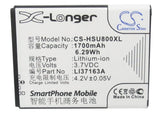Battery for Hisense T959 LI37163A 3.7V Li-ion 1700mAh / 6.29Wh