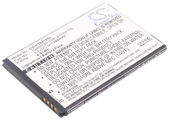 Battery for HTC Fireball 35H00180-02M, 35H00181-01M, 35H00184-01M, BTR6410B 3.7V