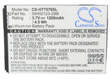 Battery for HTC T7576 35H00123-29M, BA S550 3.7V Li-ion 1200mAh