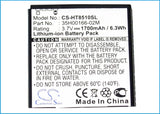 Battery for T-Mobile AMAZE 4G 35H00166-02M 3.7V Li-ion 1700mAh / 6.29Wh