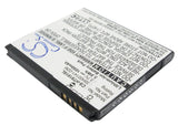 Battery for HTC Oboe 35H00141-00M, 35H00141-02M, 35H00141-03M, BA S470, BD26100 
