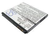 Battery for HTC T9188 35H00141-00M, 35H00141-02M, 35H00141-03M, BA S470, BD26100