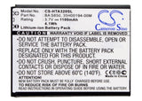 Battery for HTC Desire 200 102e 35H00194-00M, 35H00194-04M, 99H10905-00, BA S850