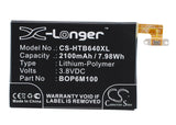 Battery for HTC 0P8B200 35H00216-00M, B0P6M100, BOP6M100 3.8V Li-Polymer 2100mAh