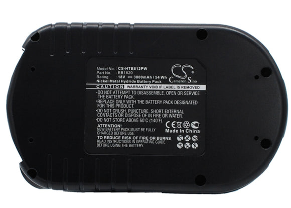 Battery for Hitachi DH 18DL EB 1812S, EB 1814SL, EB 1820L, EB 1824L, EB 1826HL, 
