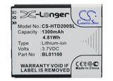Battery for HTC A320E 35H00194-00M, 35H00194-04M, 99H10905-00, BA S840, BA S850,