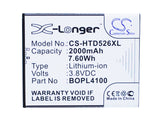 Battery for HTC Desire 326G BOPL4100, BOPM310, HQ60331141000 3.8V Li-ion 2000mAh