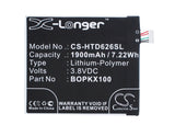 Battery for HTC Desire 626t 35H00237-00M, 35H00237-01M, 35H00237-05M, B0PKX100, 