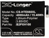 Battery for HTC 2PXH100 35H00264-00M, B2PXH100 3.85V Li-Polymer 4000mAh / 15.40W