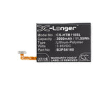 Battery for HTC One M10 35H00256-00, B2PS6100 3.85V Li-Polymer 3000mAh / 11.55Wh