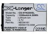 Battery for HTC Neon 400 35H00110-00M, NEON161 3.7V Li-ion 1350mAh / 4.99Wh