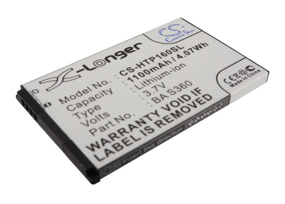 Battery for AT&T Pure 35H00125-07M, 35H00125-11M, BA S360, TOPA160 3.7V Li-ion 1