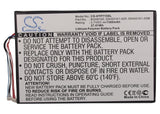 Battery for HTC Puccini 35H00161-00M, 35H00161-00P, BG09100 3.7V Li-Polymer 6800