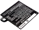 Battery for HTC U Play TD-LTE Dual SIM 35H00270-00M, B2PZM100 3.85V Li-Polymer 2