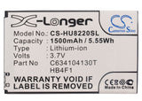 Battery for Huawei A105 BLT005, HB4F1, HWBAF1 3.7V Li-ion 1500mAh / 5.55Wh
