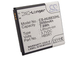 Battery for Huawei Panama HB5R1, HB5R1H 3.7V Li-ion 2050mAh / 7.59Wh