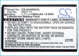 Battery for Huawei Honor HB5F1H, HF5F1H 3.7V Li-ion 1800mAh