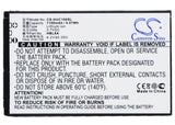 Battery for Huawei C2600 HBC100S, HBL6A 3.7V Li-ion 1100mAh