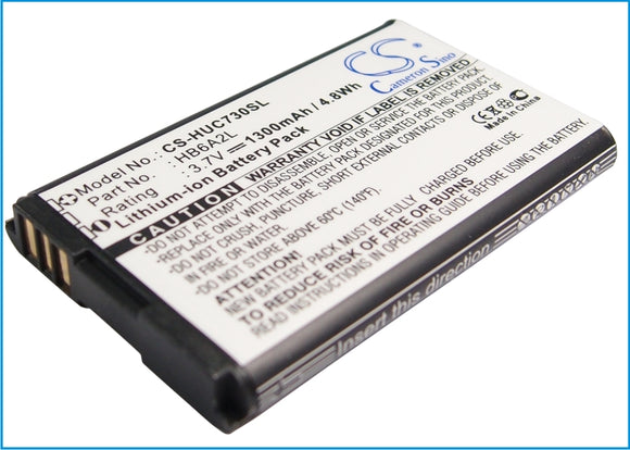 Battery for Huawei TD30 HB62L, HB6A2L 3.7V Li-ion 1300mAh / 4.81Wh