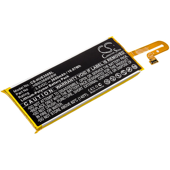 Battery for Huawei HWD35 HB603689EBW 3.8V Li-Polymer 2650mAh / 10.07Wh