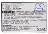 Battery for Huawei Honor 3X HB476387RBC 3.7V Li-ion 1900mAh / 7.03Wh